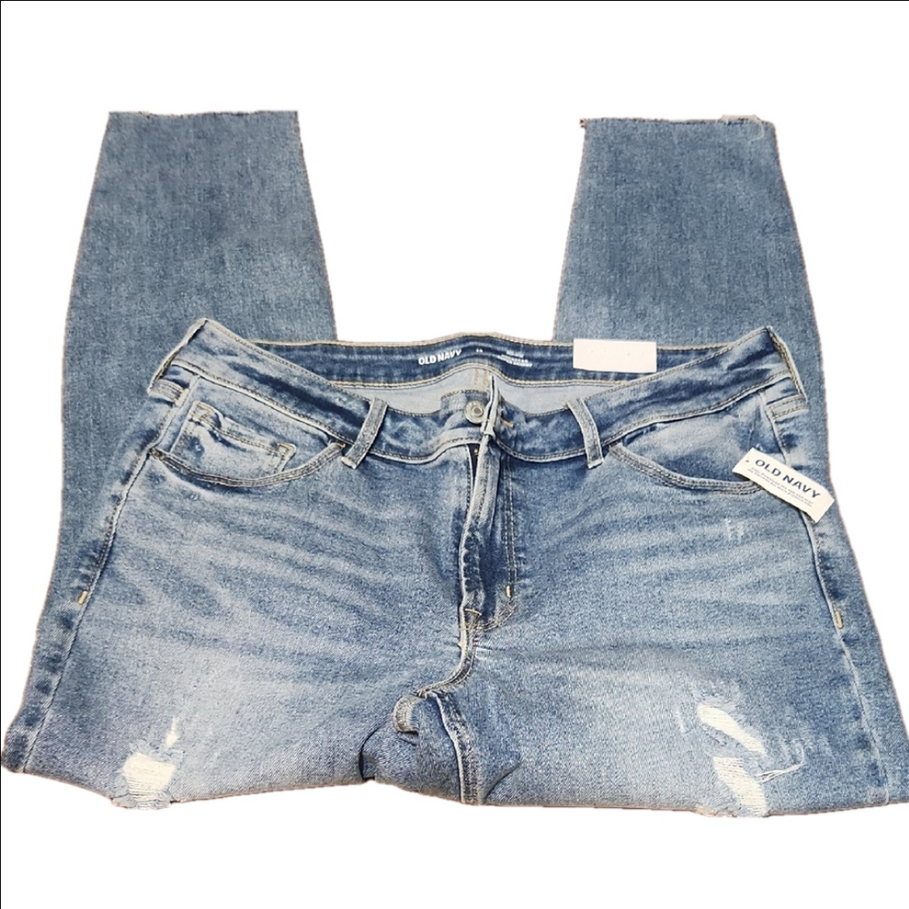 ♡Old Navy Rockstar Super Skinny Distressed Jeans Size 12 NWT
